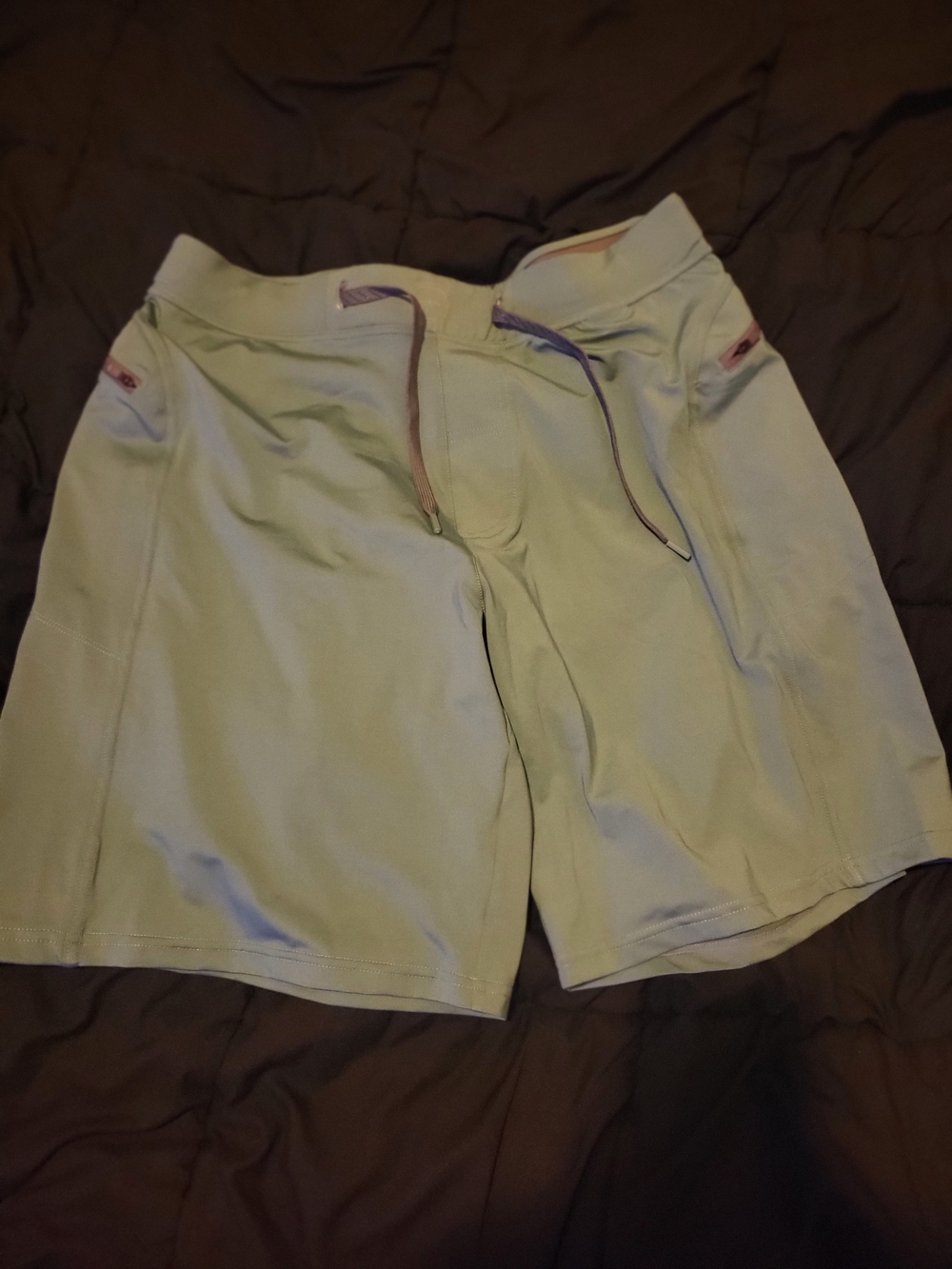 Light Sage Drawstring Gym Shorts